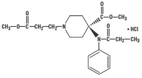 Remifentanil Hydrochloride Structural Formula 