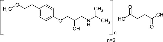 Metoprolol Succinate Structural Formula