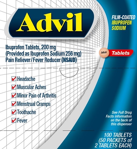 Advil Film Coated Tablets 50x2ct