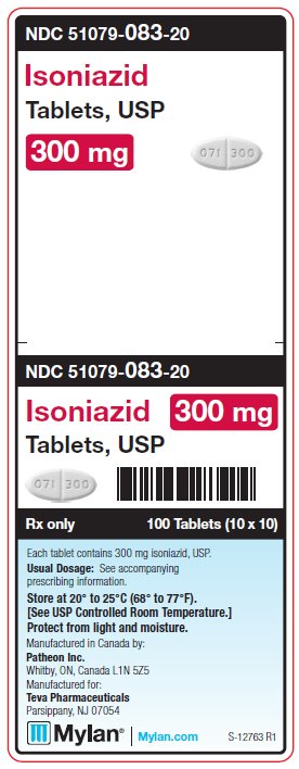 Isoniazid 300 mg Tablets Unit Carton Label