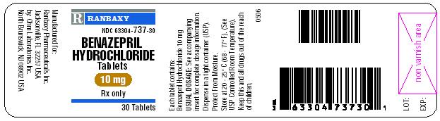 10 mg 30's Bottle Label