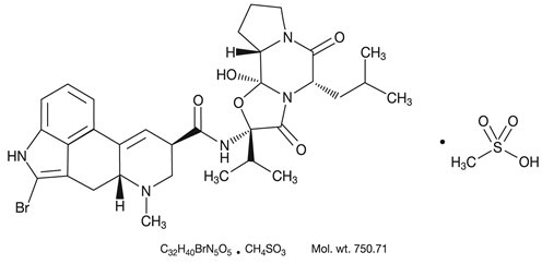 Bromocriptine Mesylate Structural Formula