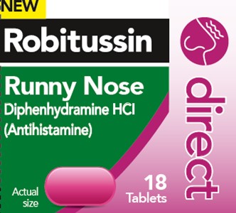Robitussin Direct Runny Nose 18 caplets