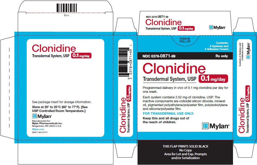 Clonidine Transdermal System, USP 0.1 mg/day Carton