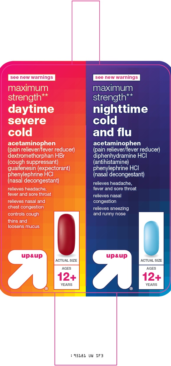 Up & Up daytime severe cold nighttime cold & flu image 1