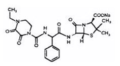 Piperacillin Sodium Structural Formula