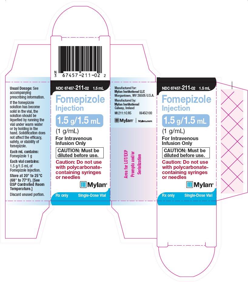 Fomepizole Injection 1.5 g/1.5 mL Carton Label