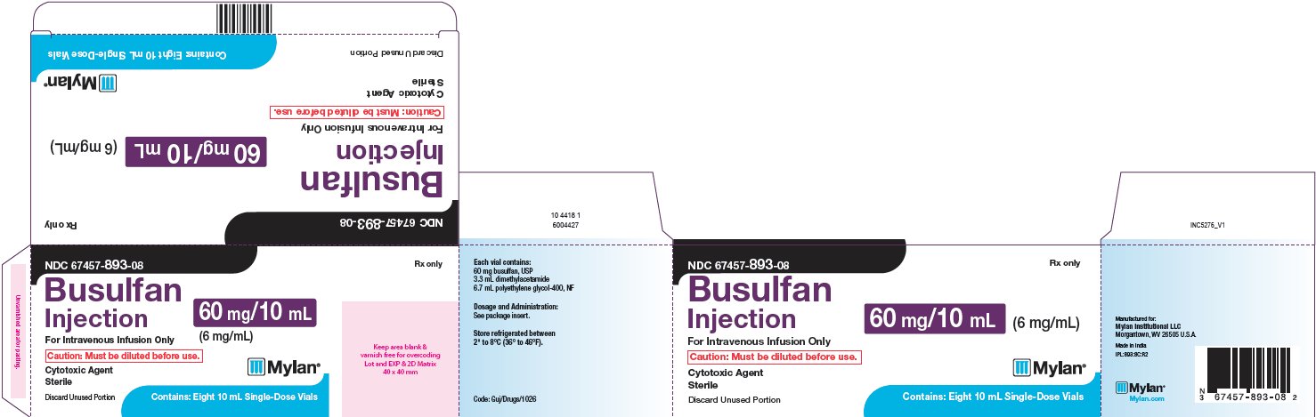 Busulfan Injection 60 mg/10 mL Carton Label