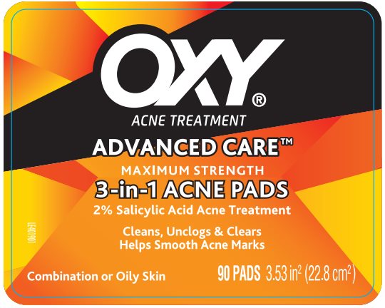 Oxy Advanced Care Maximum Strength 3-in-1 Acne Pads