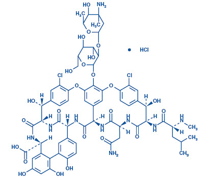 Vancomycin Hydrochloride Structural Formula