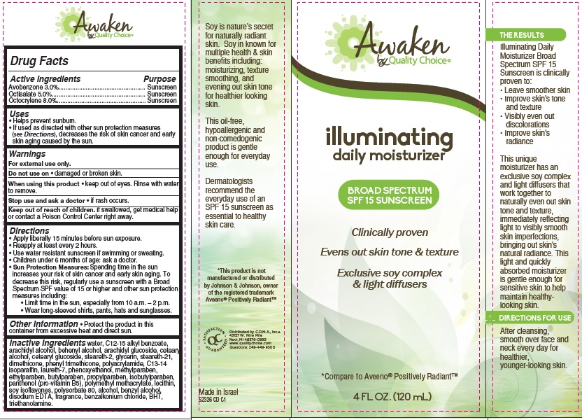 Awaken By Quality Choice Illuminating Daily Moisturizer Broad Spectrum Spf 15 Sunscreen Breastfeeding