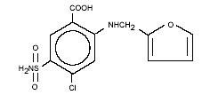 Furosemide structural formula