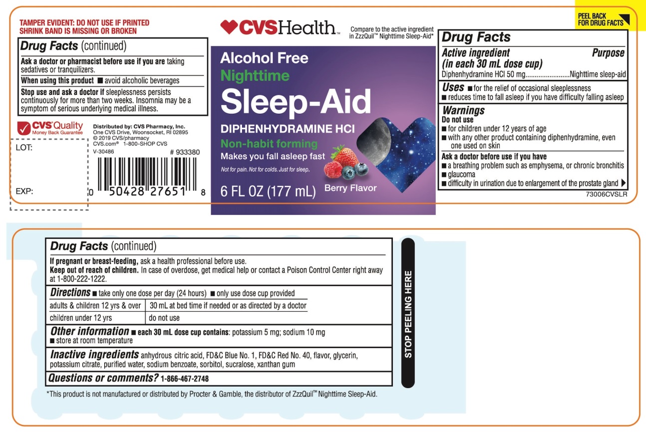 CVS Health Nighttime Sleep-Aid Berry Flavor 6 FL OZ
