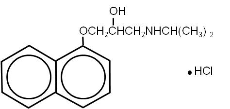 Chemical Structure-Propranalol