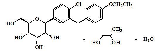 Dapagliflozin chemical structure