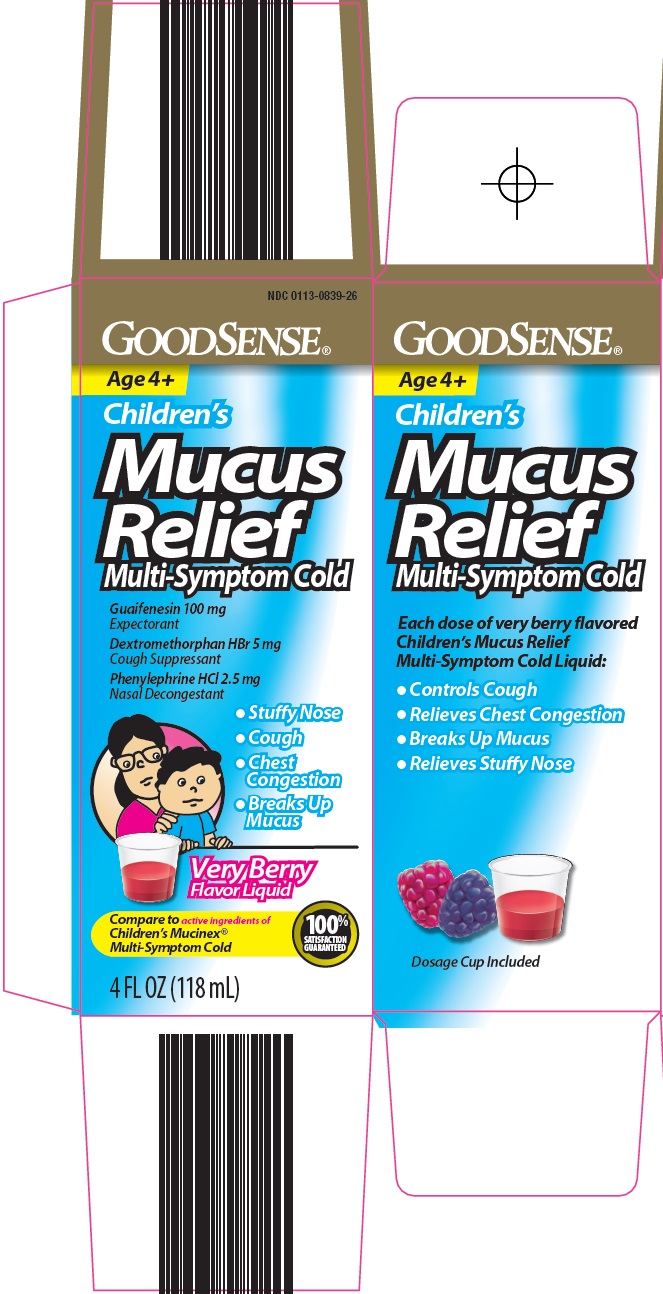 Good Sense Childrens Mucus Relief | Dextromethorphan Hbr, Guaifenesin, Phenylephrine Hcl Liquid while Breastfeeding