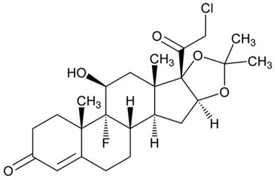 Halcinonide Structural Formula