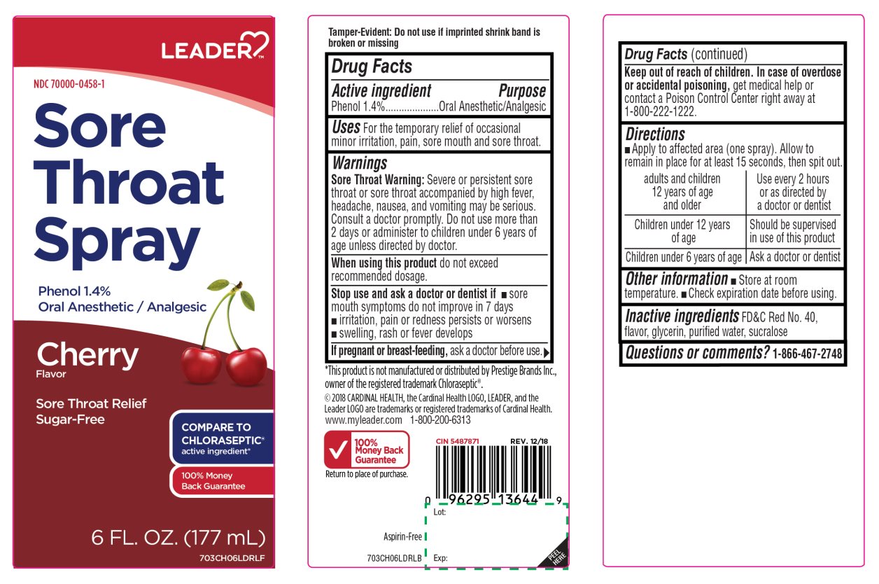 Leader Cherry Flavor Sore Throat Phenol 1.4%