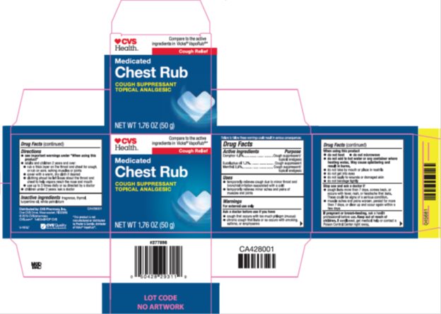 Cvs Health Medicated Chest Rub | Camphor, Eucalyptus Oil, Menthol Ointment Breastfeeding
