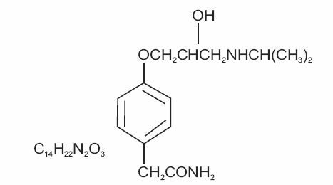 Chemical Structure-Atenolol 