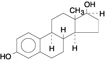 Estradiol structural formula  