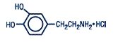 Dopamine Hydrochloride, USP Structural Formula Image