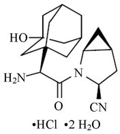 Saxagliptin Hydrochloride Structural Formula
