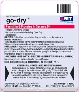 US VET Go-Dy vial label image
