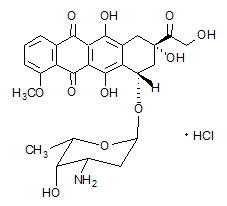 Doxorubicin HCl Structural Formula