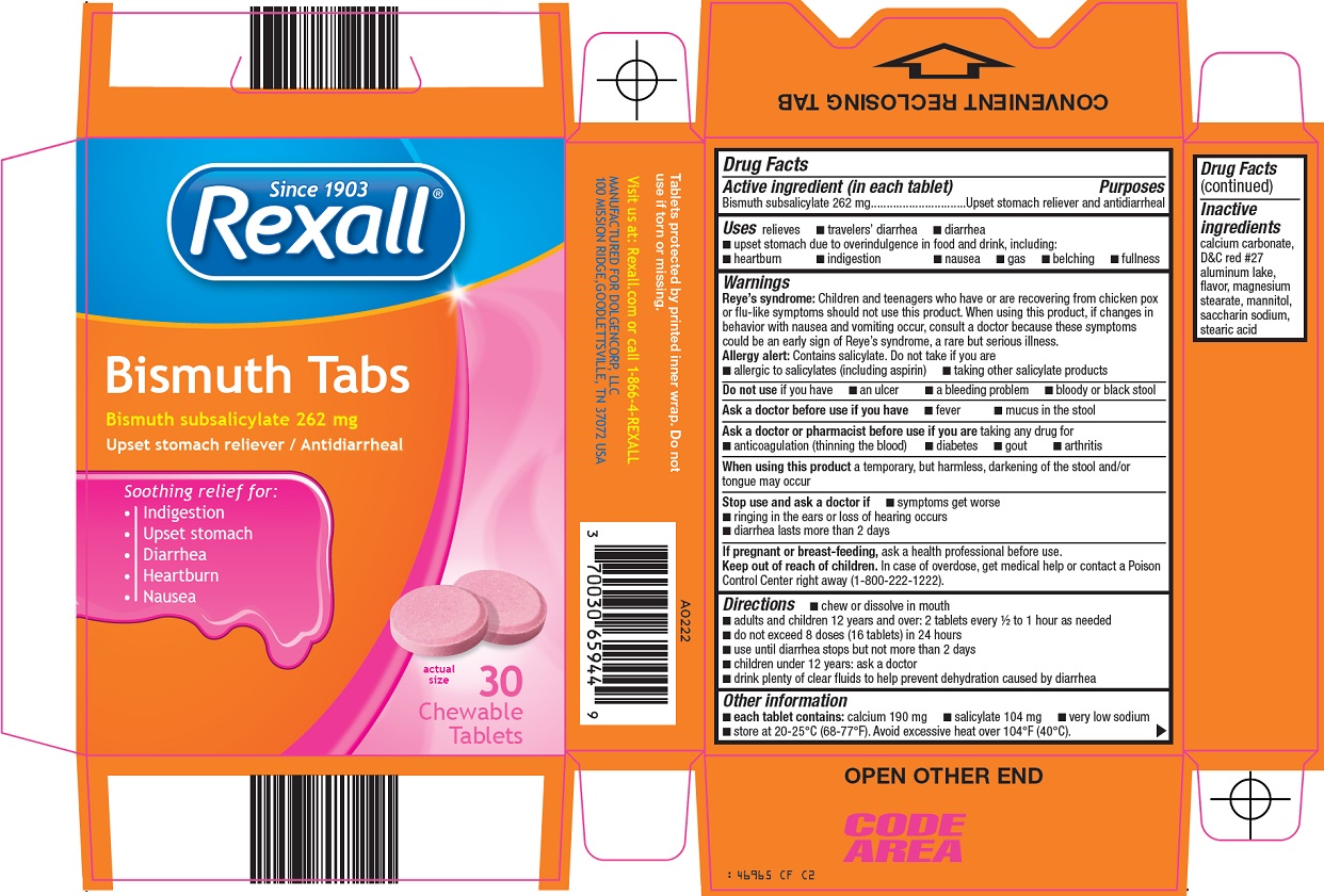 Rexall Bismuth | Bismuth Subsalicylate Tablet, Chewable Breastfeeding