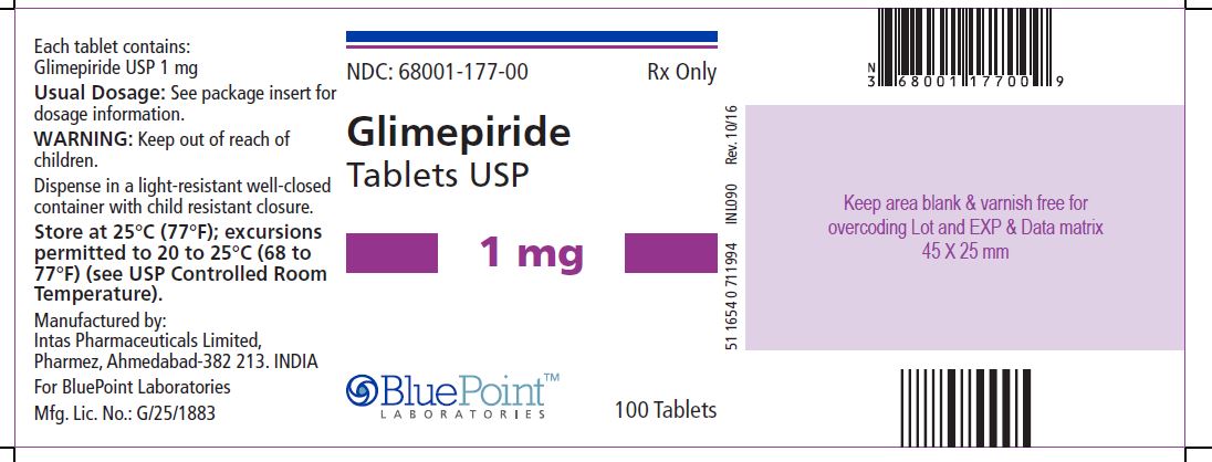 Glimepiride Tablets 1mg 100 Tablets Rev 10-16 (Pharmez).JPG
