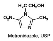 Metronidazole, USP Structural Formula