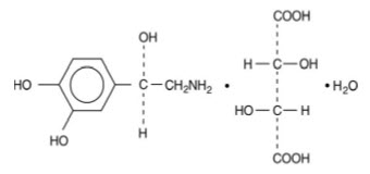 Norepinephrine Structural Formula