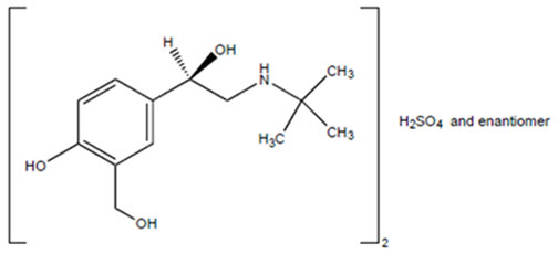Albuterol structural formula
