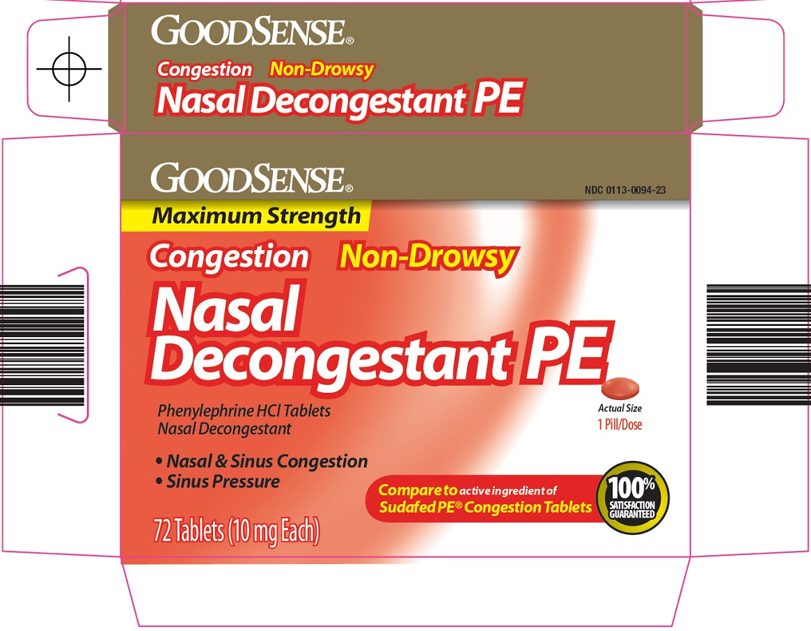 Good Sense Nasal Decongestant PE Image 1