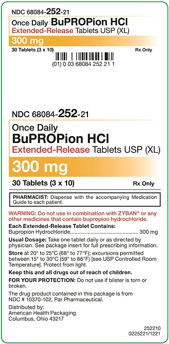 300mg Bupropion HCl ER Tablet Carton