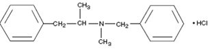 Structural Formula for Benzphetamine Hydrochloride