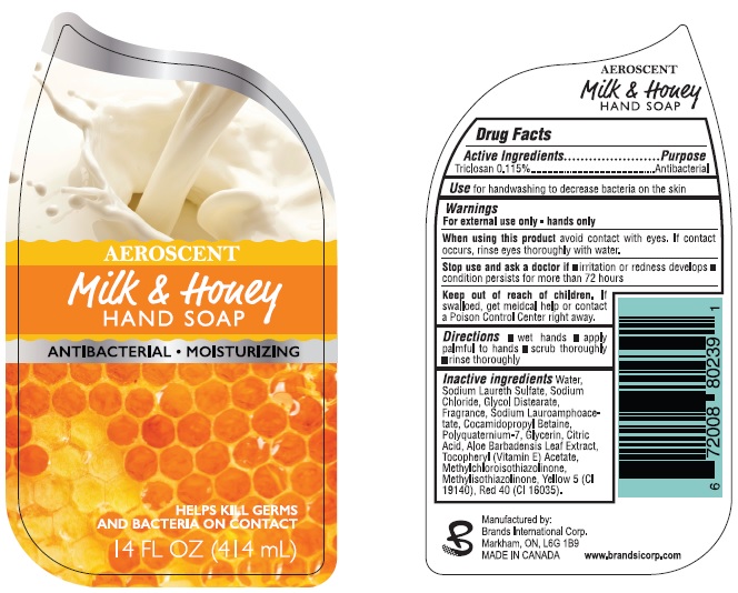 Aeroscent Milk And Honey Antibacterial Moisturizing | Triclosan Solution Breastfeeding