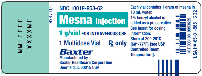 Mesna Representative Container Label NDC 10019-953-62