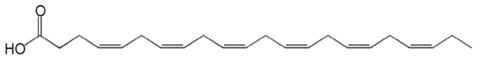 DHA Free Fatty Acid structural formula