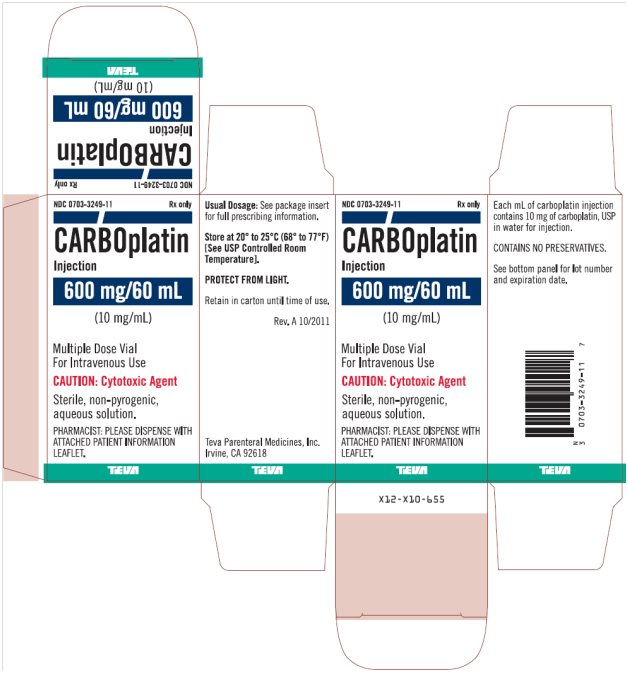 Carboplatin Injection 10 mg/mL, 60 mL Multiple Dose Vial Carton