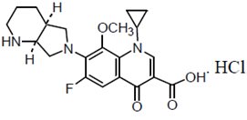 Moxifloxacin Hydrochloride Structural Formula 