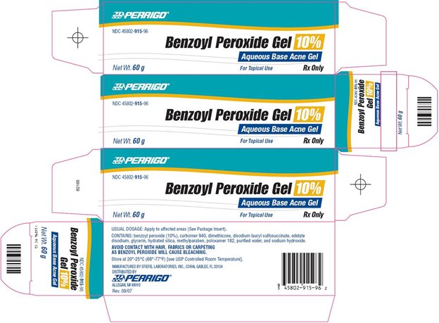 Benzoyl Peroxide Gel 10% Carton