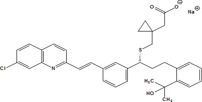 Montelukast Sodium Structural Formula