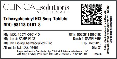 Trihexyphenidyl HCl 5mg tablet 30 count blister card
