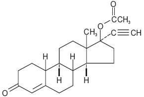 Norethindrone Acetate Structural Formula