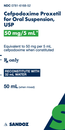 Cefpodoxime Proxetil 50 mg 5 mL Carton