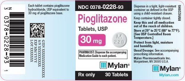 Pioglitazone Tablets, USP 30 mg Bottle Label