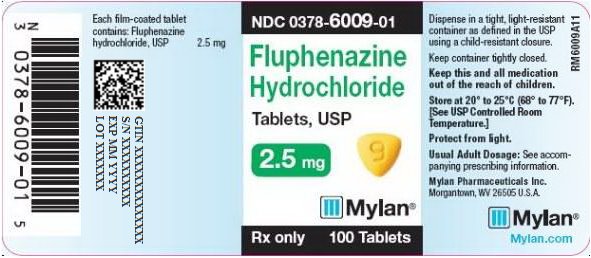 Fluphenazine Hydrochloride Tablets 2.5 mg Bottle Label