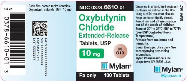 Oxybutynin Chloride Extended-Release Tablets, USP 10 mg Bottle Label